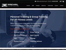 Tablet Screenshot of prevailconditioning.com